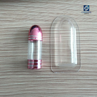 44mm Małe plastikowe pojemniki na pigułki Różowe opakowanie na jedną kapsułkę