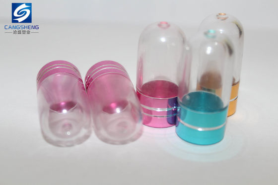 15mm PS Przezroczyste plastikowe butelki na pigułki Pojemnik Jedna kapsułka