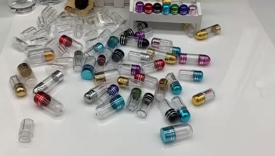 Cylindryczne 13 mm mini butelki na pigułki 2 ml puste plastikowe kapsułki na pigułki