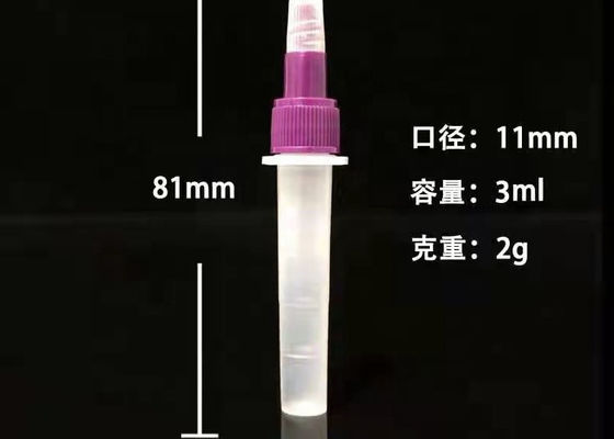 3 ml plastikowa butelka z odczynnikiem z polipropylenu Testy medyczne