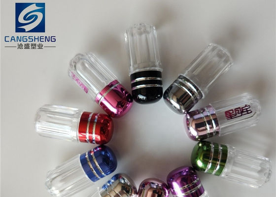 Czerwone cylindryczne puste kapsułki 13 mm plastikowe