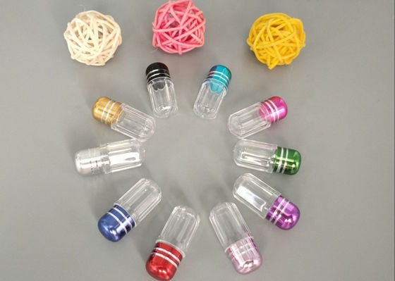 Czerwone cylindryczne puste kapsułki 13 mm plastikowe