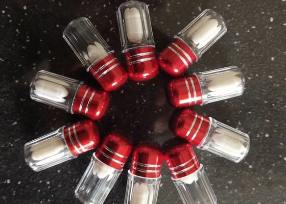 14mm 2ml pojemnik na pojedynczą pigułkę Plastikowa butelka PS z metalową nasadką