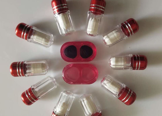 Sześciokątny pojemnik na jedną tabletkę 13 mm 2 ml przezroczyste puste kapsułki