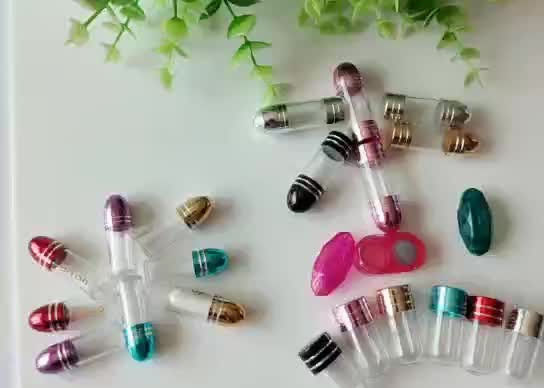 Sześciokątny pojemnik na jedną tabletkę 13 mm 2 ml przezroczyste puste kapsułki