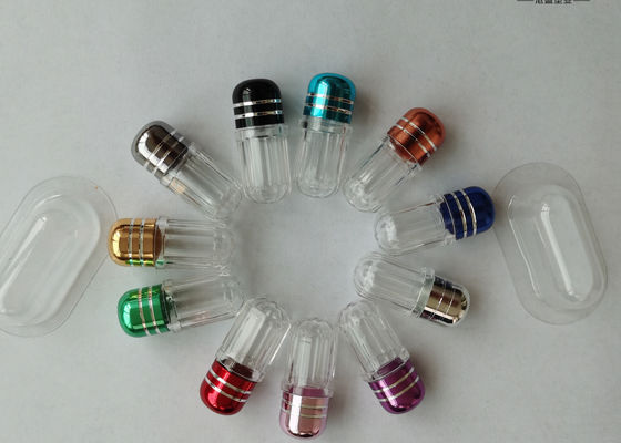 Małe plastikowe pojemniki na pigułki 13 mm Opakowanie pojedynczych kapsułek SGS