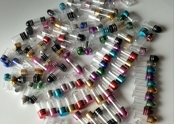 ISO9001 Mini butelki na pigułki 3 ml plastikowa butelka z metalową nasadką